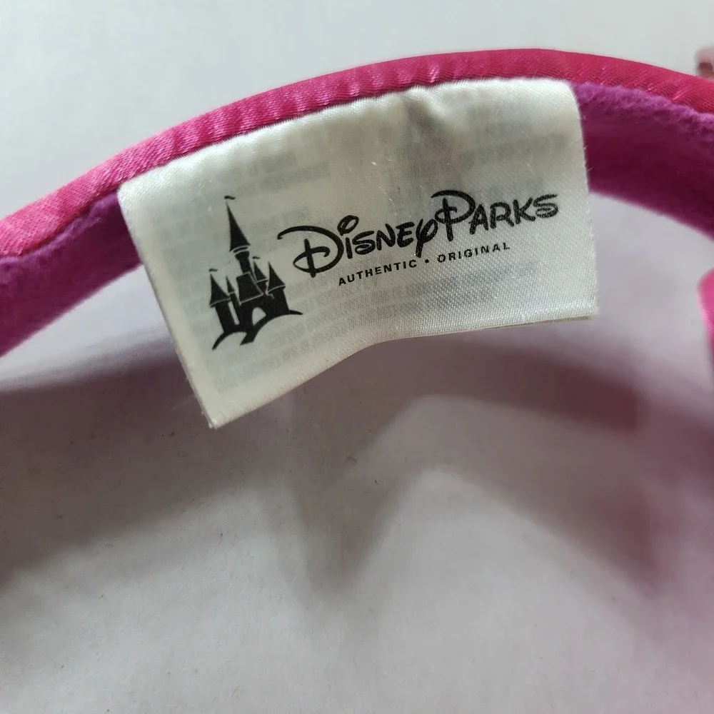 Disney Parks Minnie Mouse Pink Sequin Polka Dot Bow Ear Headband Accessory